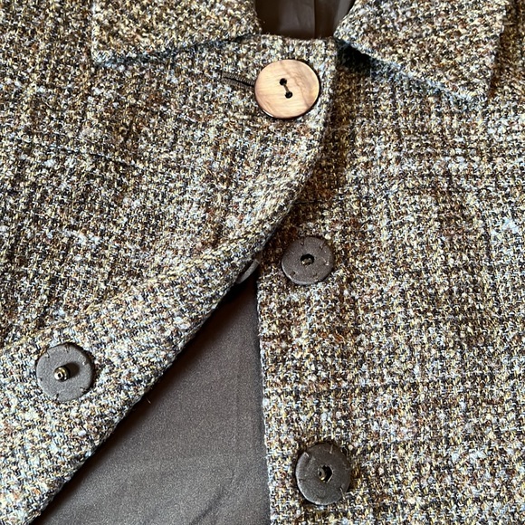 J JILL Size SMALL Tweed Blazer Mid-Skeeve Career Casual Cozy Prep MOD $189 NEW - Picture 14 of 16